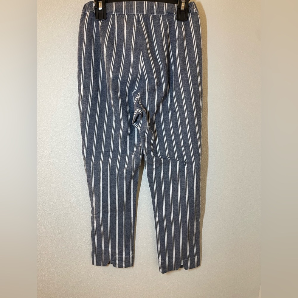 Brandy Melville John Galt Blue & White Stripe Tilden Slim Pants Women’s One Size - Picture 3 of 6